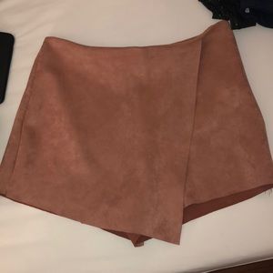 Mauve seude skort